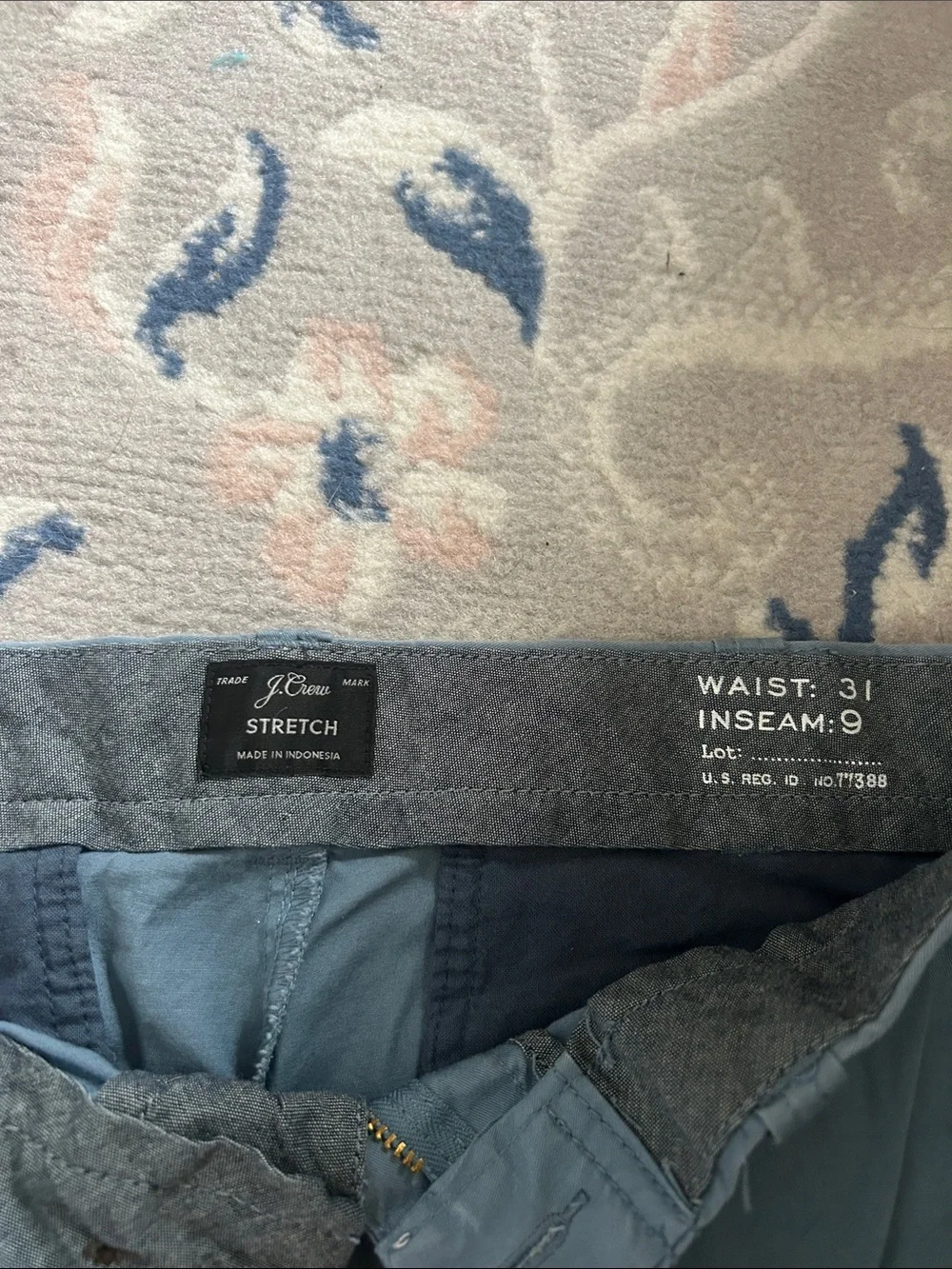 J. Crew Men's Flat Front Shorts - Slate Blue